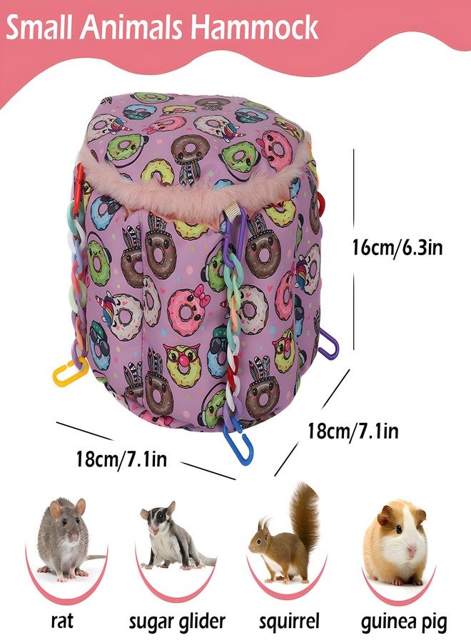 Jevnd Rat Hanging Bed, Sugar Glider Cage Accessories, Guinea Pig Warm Sleeping Nest Bed, Small Animals Cage Hammock for Squirrel, Hamster, Parrot - Image 2